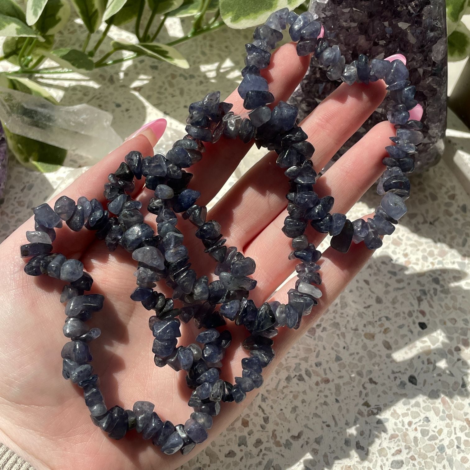 Iolite Chip Bracelet Iolite Chip Bracelet